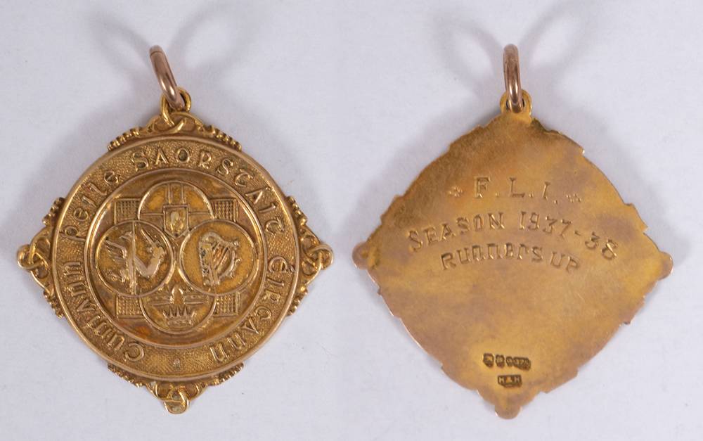 Football (Soccer). Irish Free State Football League of Ireland Runners-up medal to Waterford FC. at Whyte's Auctions
