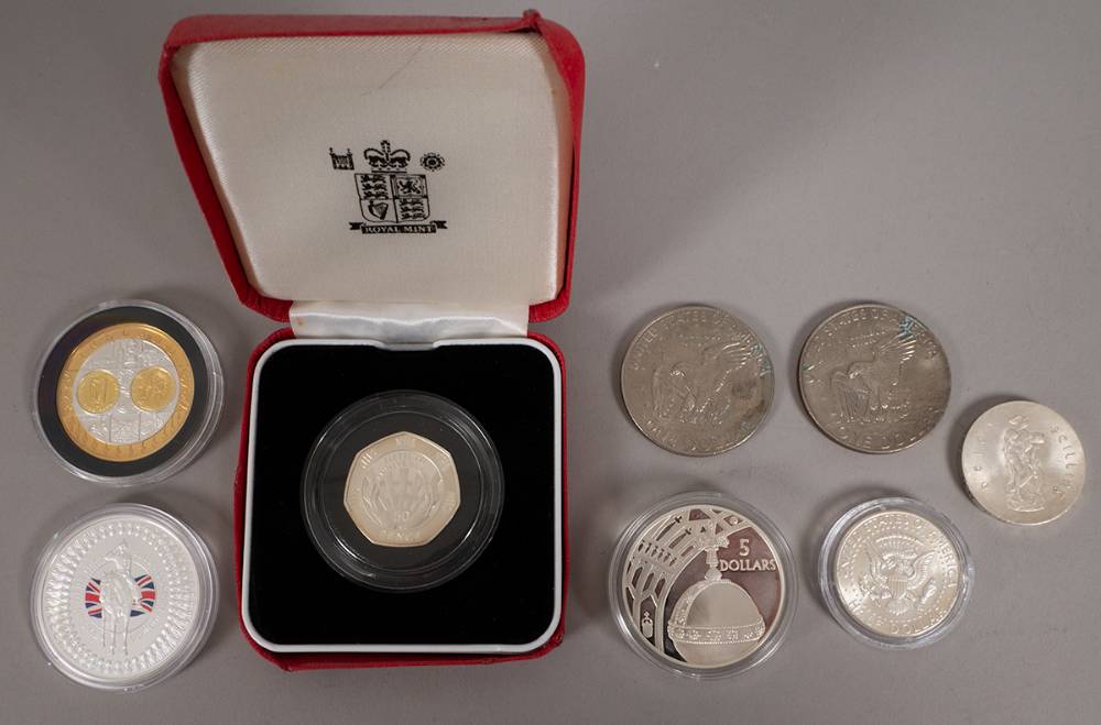 Coins. Small mixed lot of silver (8) at Whyte's Auctions