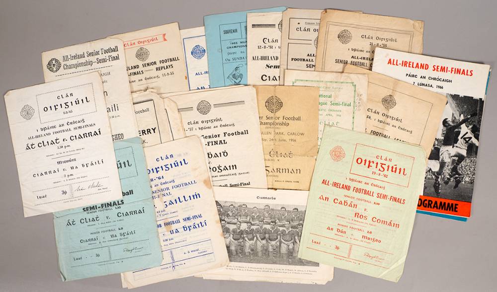 GAA Football. Collection of All-Ireland semi-finals programmes 1944-1966. (21) at Whyte's Auctions