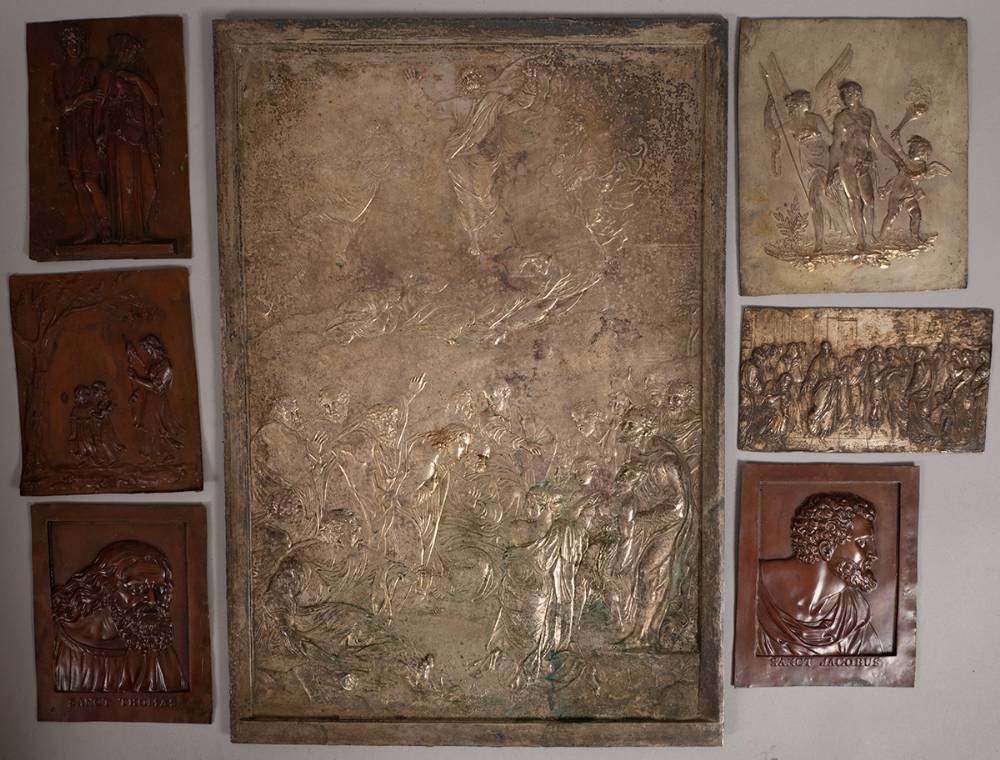 Brass, bronze, copper and white metal reliefs, mainly 19th century. at Whyte's Auctions