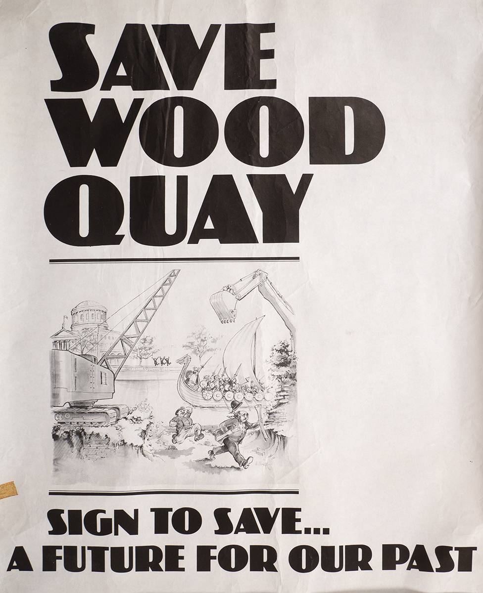 1978 Wood Quay protest poster. at Whyte's Auctions