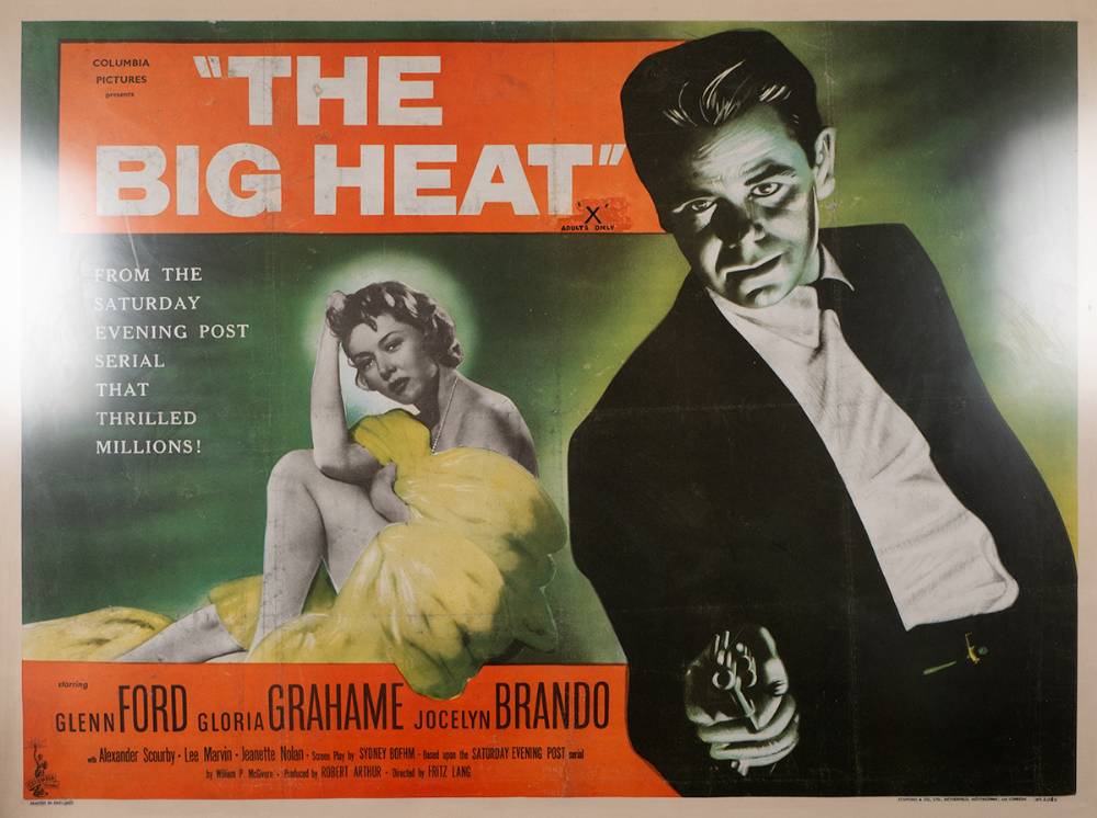 The Big Heat British Quad poster. at Whyte's Auctions