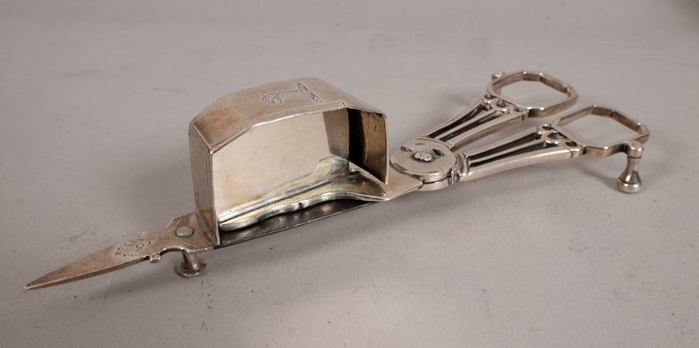 George III silver candle snuffer. at Whyte's Auctions