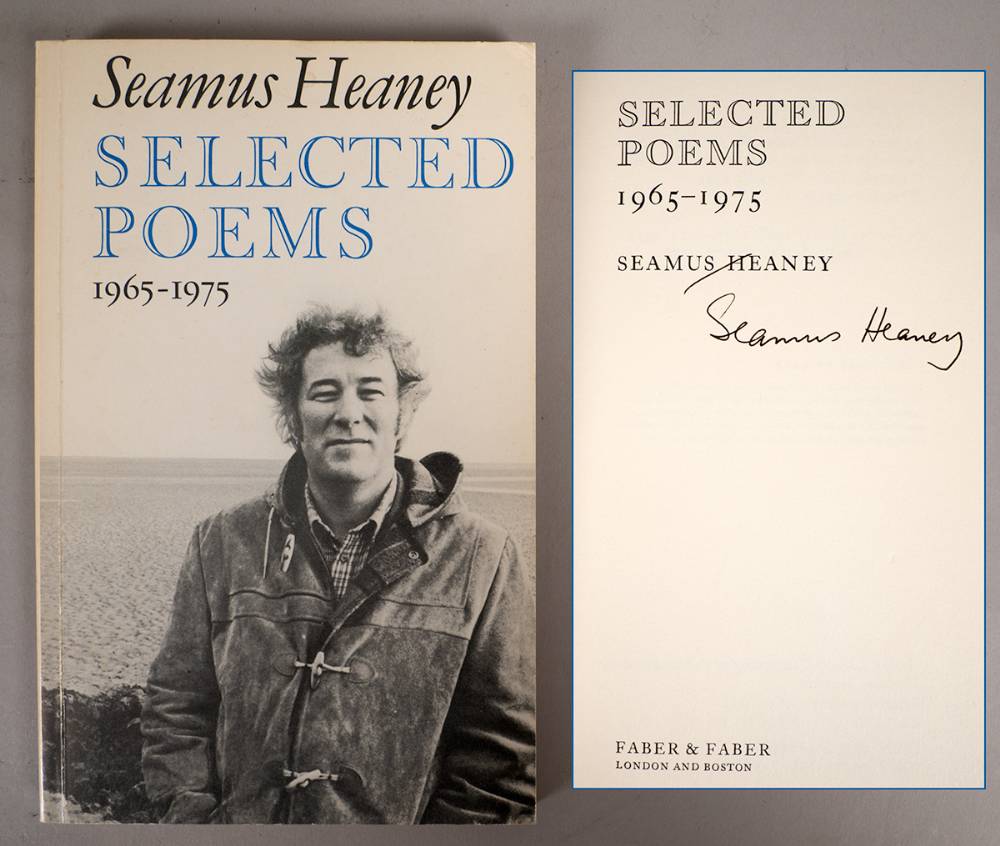 Heaney, Seamus. Selected Poems 1965-1975. Author signed. at Whyte's Auctions
