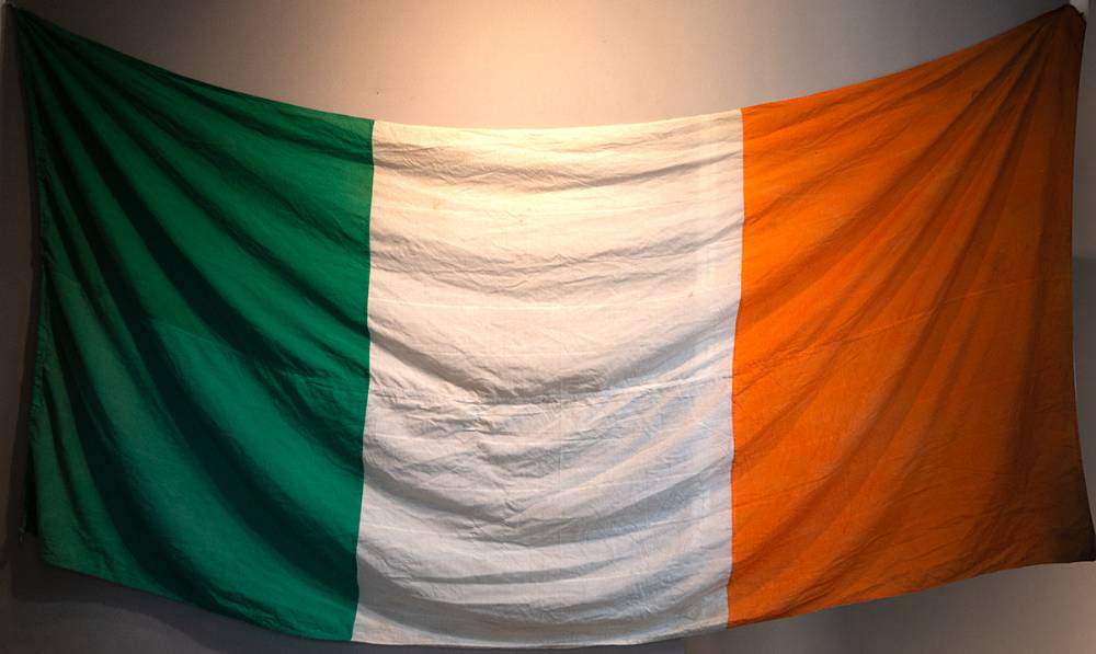 Circa 1940 Irish Army large barracks flag. at Whyte's Auctions