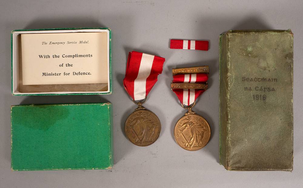 1939-1946 Emergency Service Medals (2) and certificates of service,(4). at Whyte's Auctions