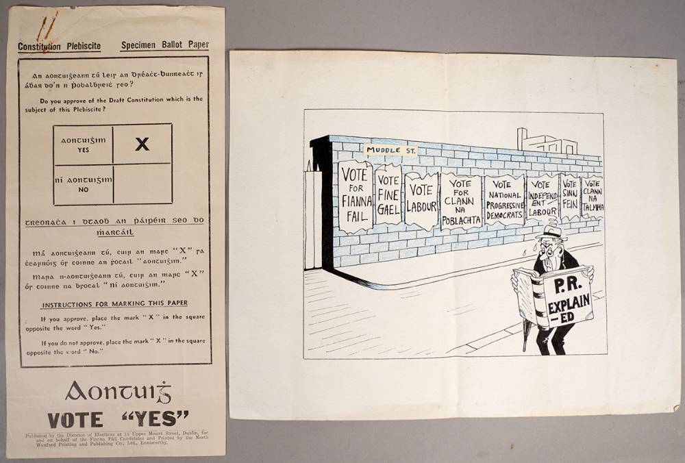 1937 and 1958 referenda on the Constitution posters and leaflets. (7) at Whyte's Auctions