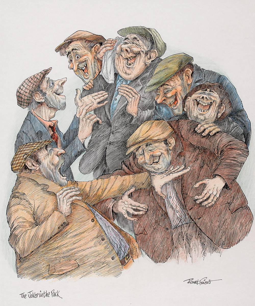 THE JOKER IN THE PACK by Rowel Boyd Friers MBE PRUA (1920-1998) at Whyte's Auctions