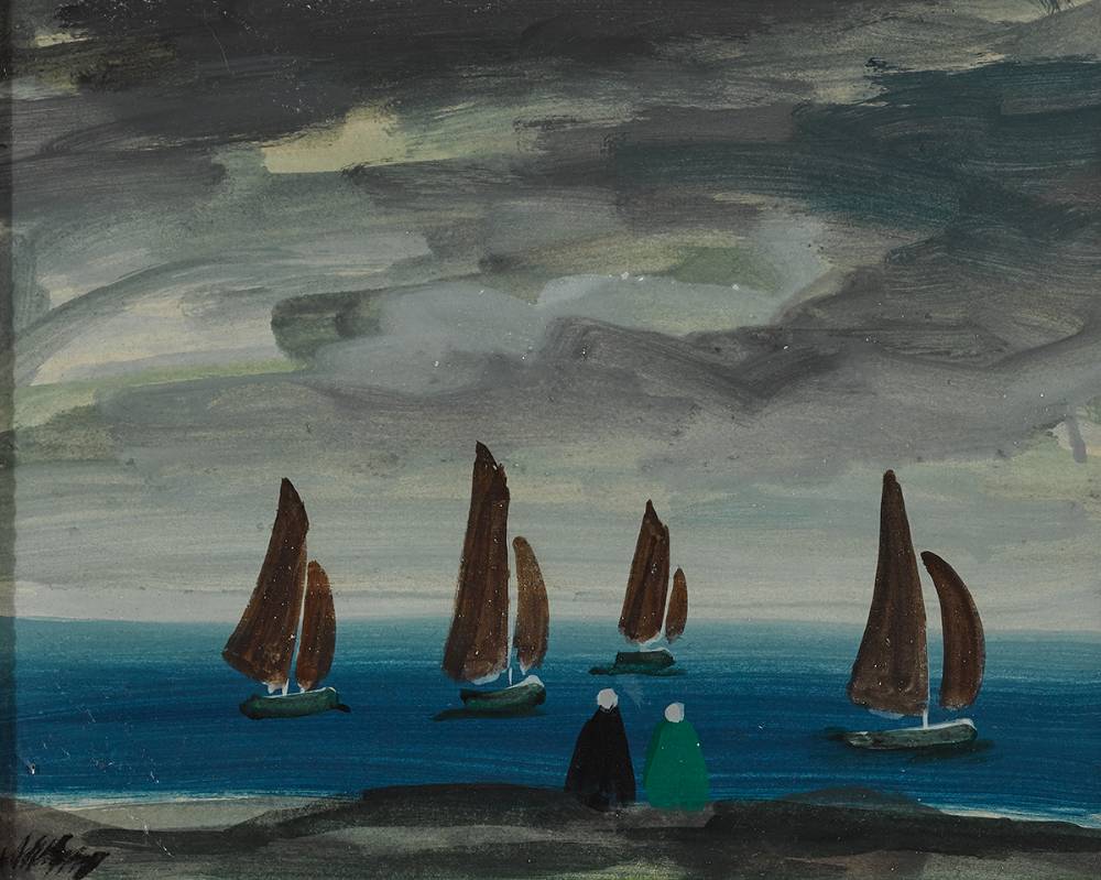 WATCHING THE BOATS by Markey Robinson sold for 800 at Whyte's Auctions