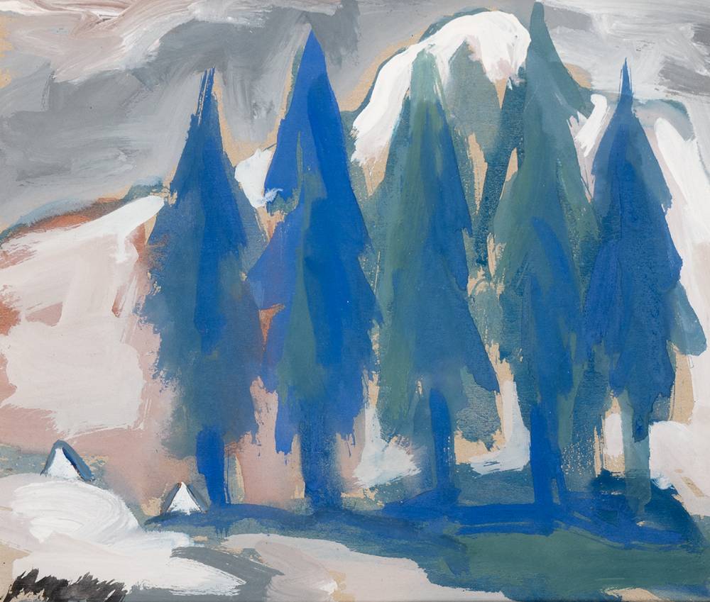 FIR TREES, DUBLIN MOUNTAINS by Markey Robinson sold for 600 at Whyte's Auctions