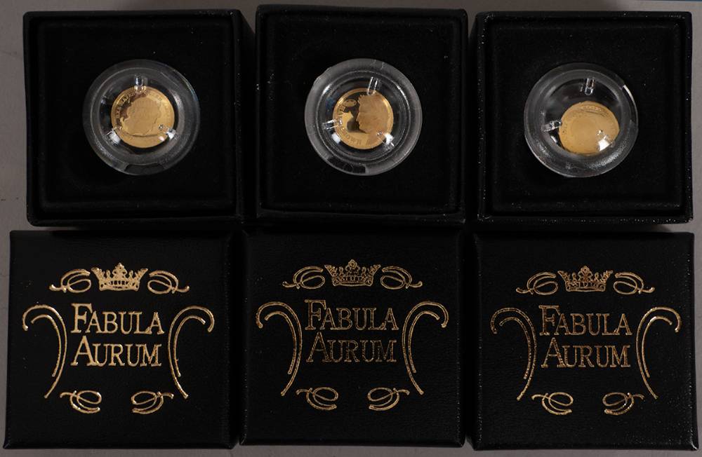 Tristan da Cunha. 'Fubula Aurum' gold halfcrown 2009. (3) at Whyte's Auctions
