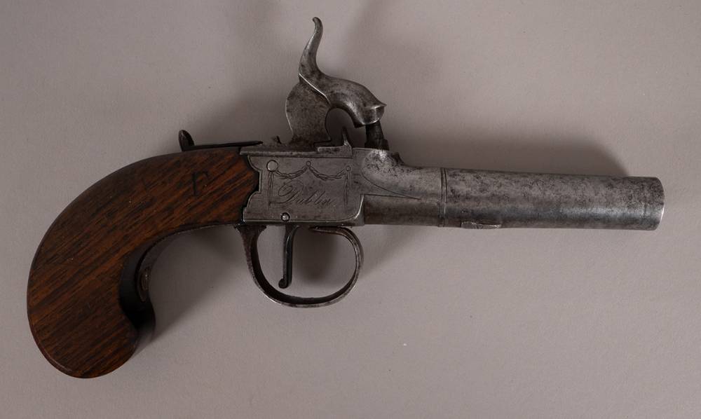 Early 19th century percussion pistol by Tomlinson, Dublin at Whyte's Auctions