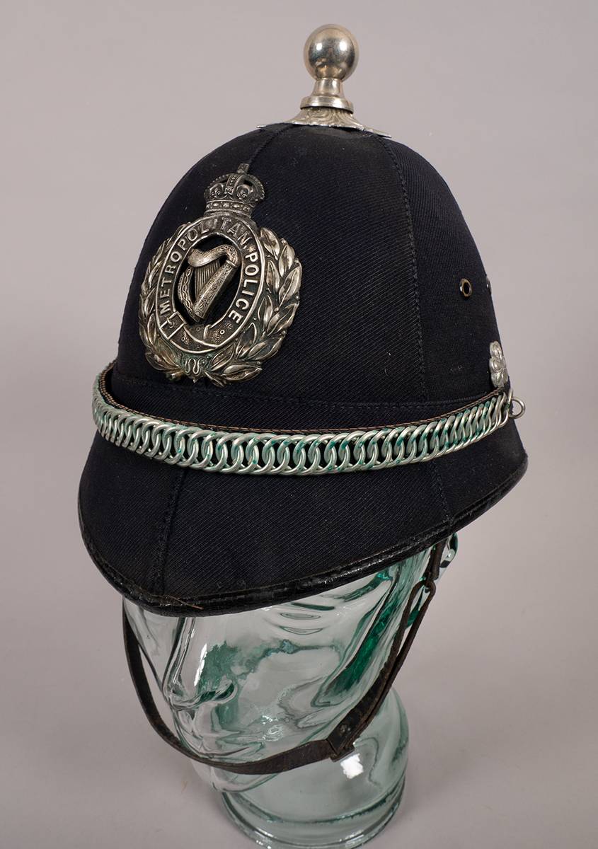 Dublin Metropolitan Police blue cloth helmet. at Whyte's Auctions