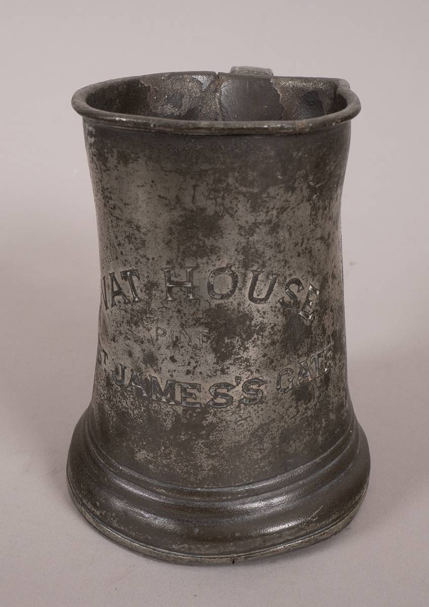19th century pewter sampling pint mug for Guinness at Whyte's Auctions