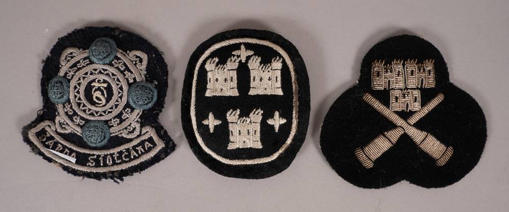 Garda Sochna early cloth badge and others. (3) at Whyte's Auctions