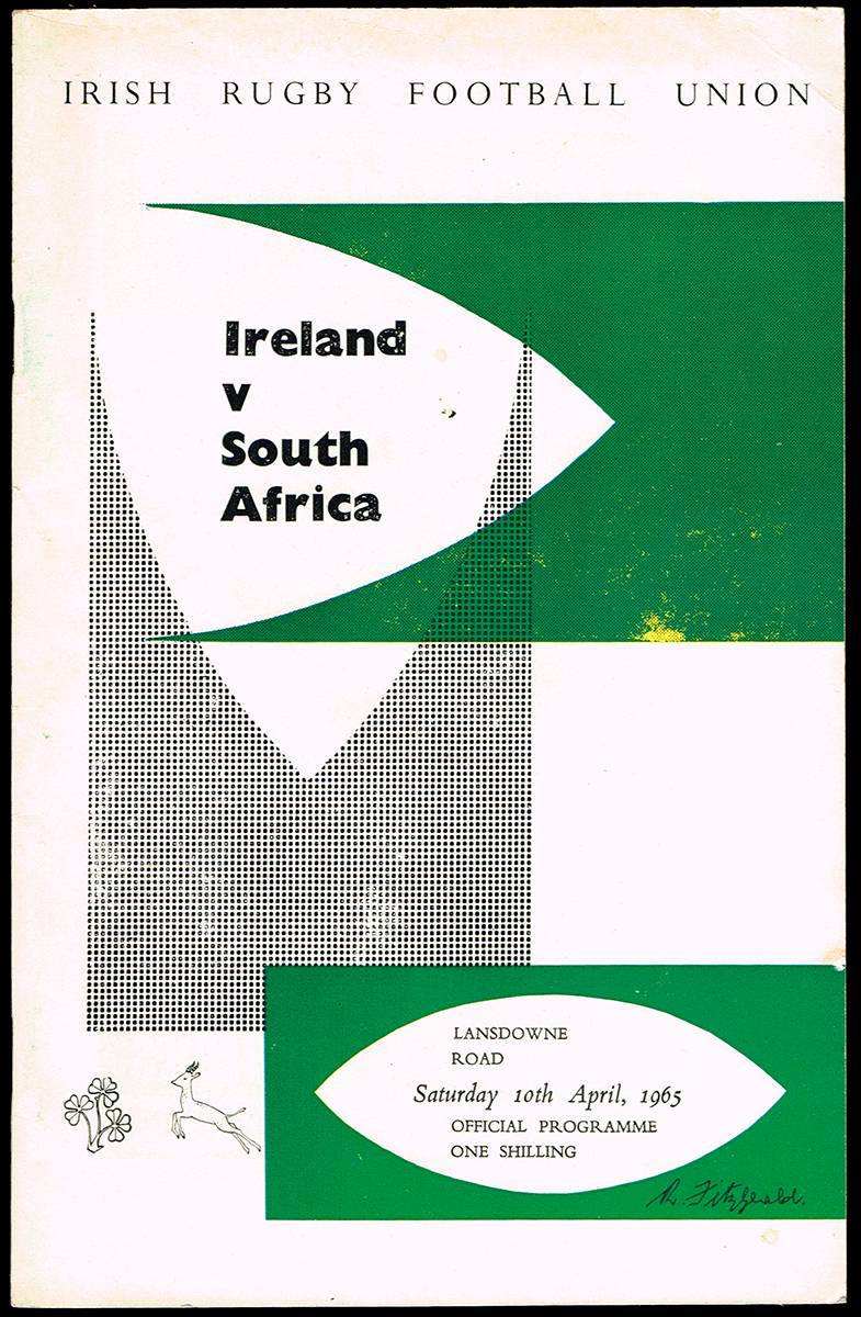 Rugby. 1956-1981 Irish international home match programmes (66) at Whyte's Auctions