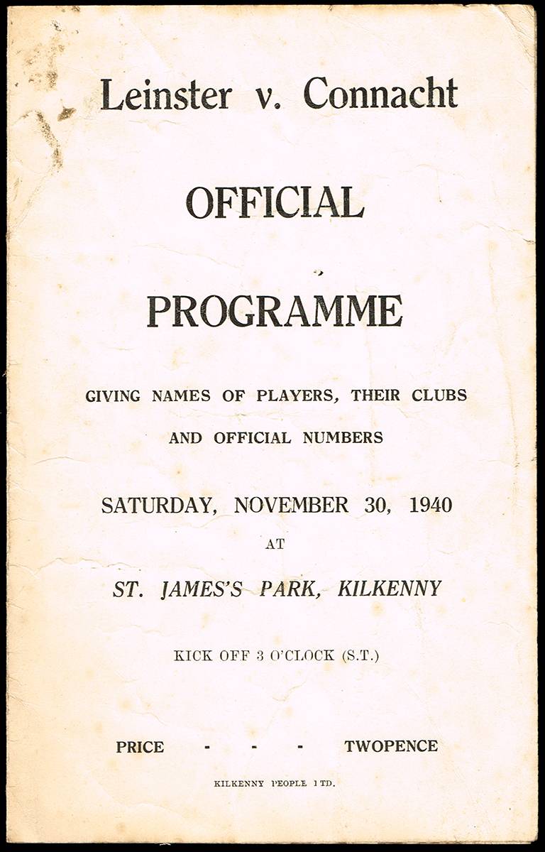 Rugby. Irish programmes collection - provincials, specials, etc. (44) at Whyte's Auctions