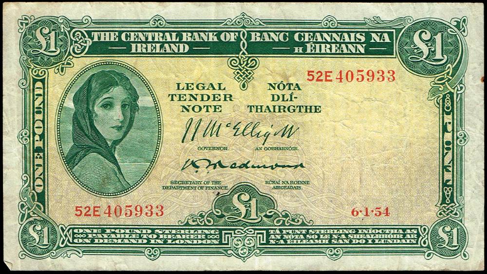 Central Bank 'Lady Lavery' One Pound collection. (70) at Whyte's Auctions