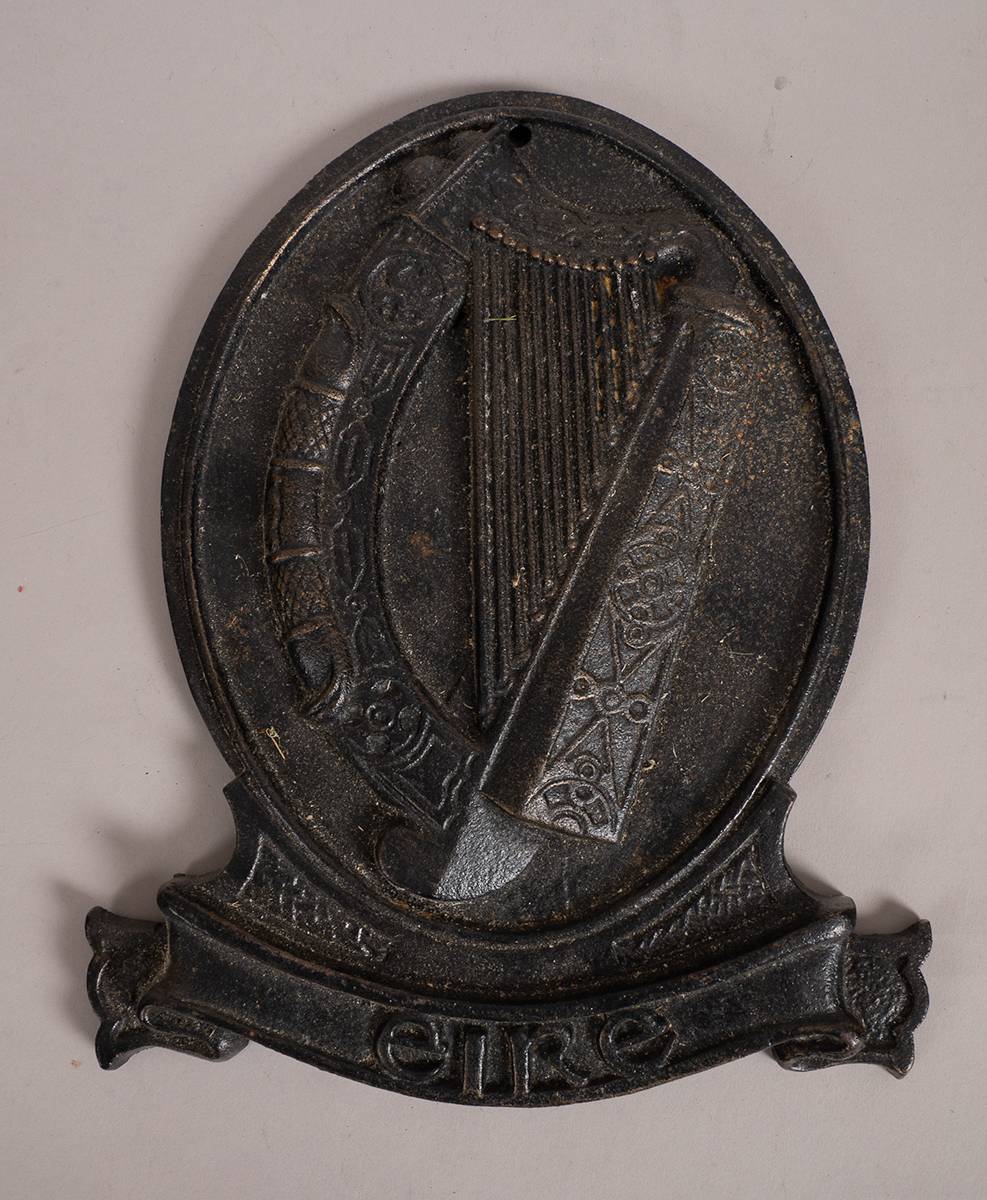 1930s to 1970s Irish Government cast iron plaque. at Whyte's Auctions