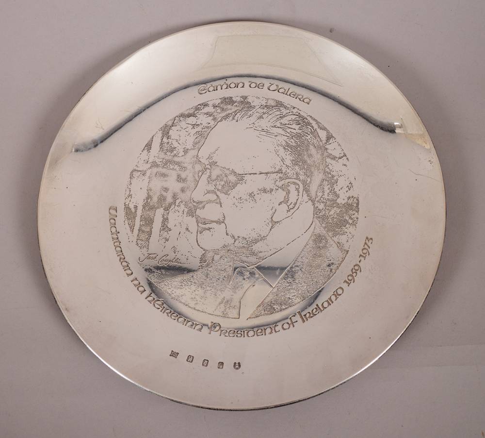 Eamon de Valera silver plate at Whyte's Auctions