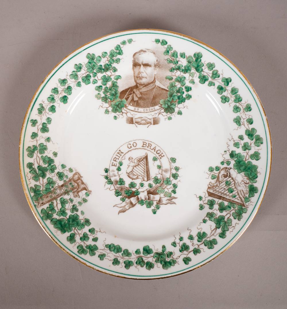 GAA. late 19th century Dr Croke commemorative plate at Whyte's Auctions