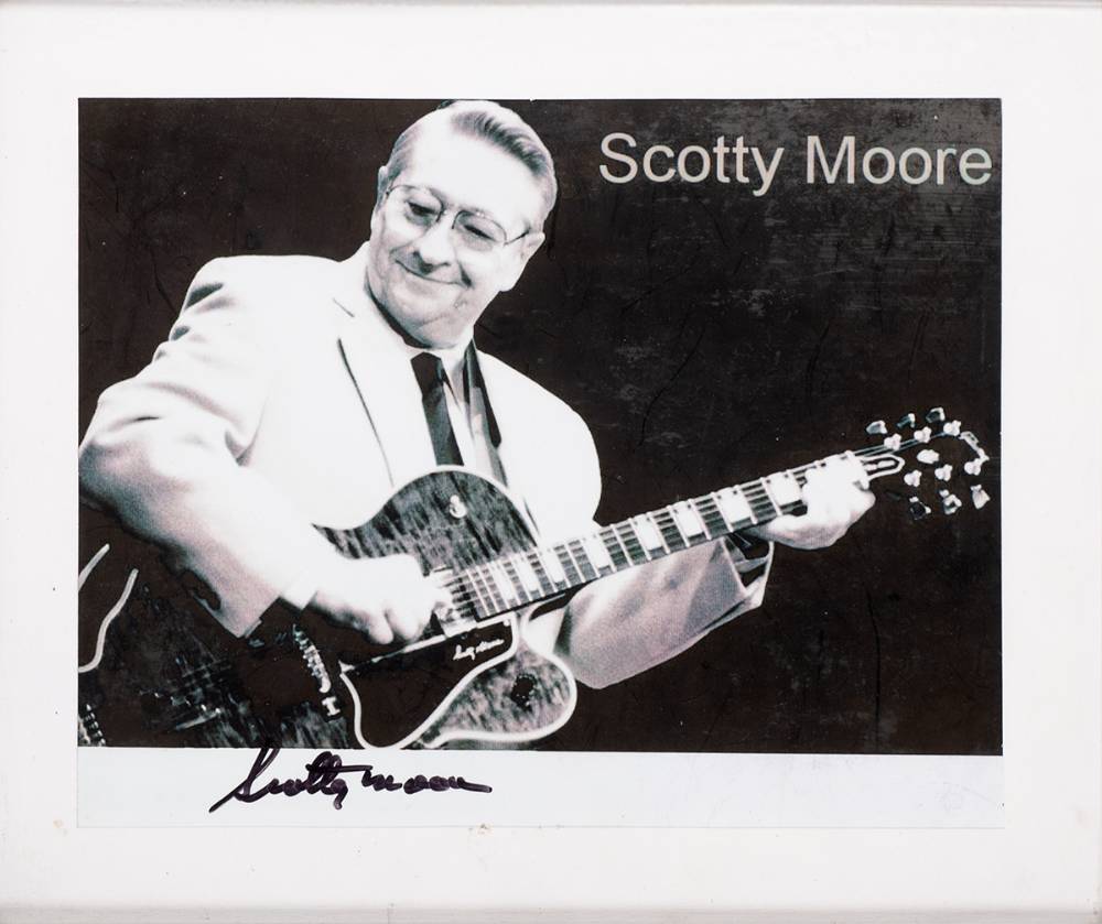 [Elvis Presley]. Scotty Moore signed photograph. at Whyte's Auctions