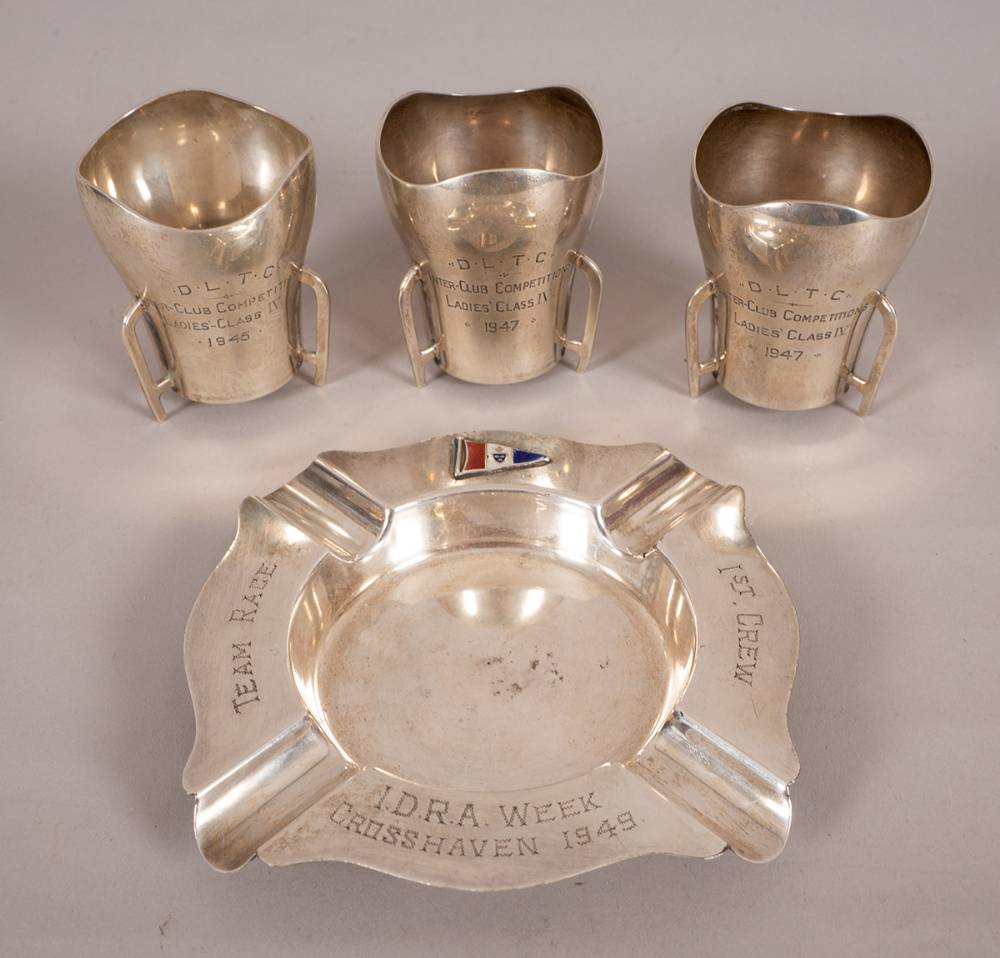Tennis and Yachting. Silver prizes including mether cups at Whyte's Auctions