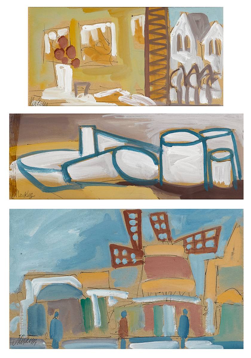 INTERIOR, STILL LIFE and STREET SCENE (SET OF THREE) by Markey Robinson sold for 680 at Whyte's Auctions