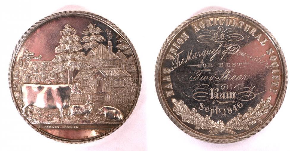 Agricultural medals, silver (3) and bronze (1), Co. Kildare. at Whyte's Auctions