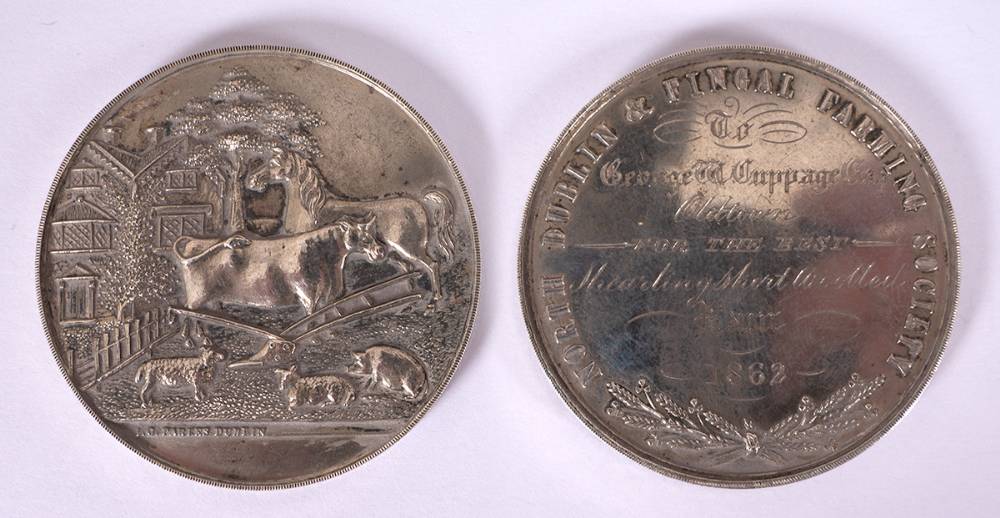 Silver Agricultural medals, North Dublin and Fingal. (5) at Whyte's Auctions