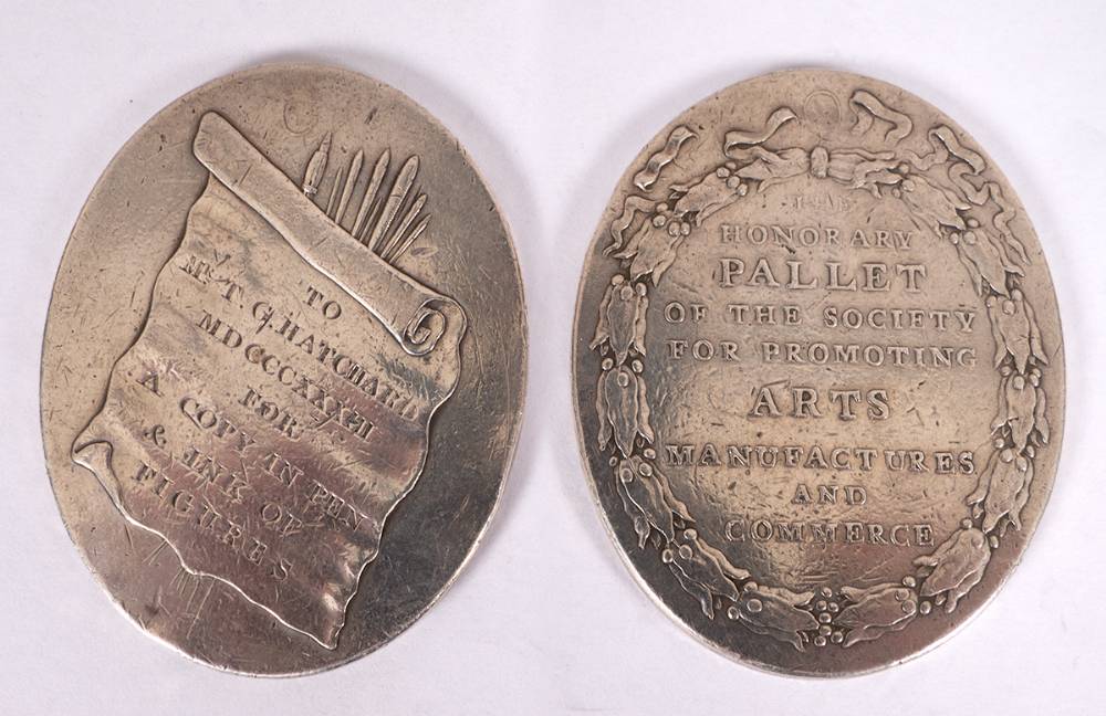 1833 silver medal for art. at Whyte's Auctions