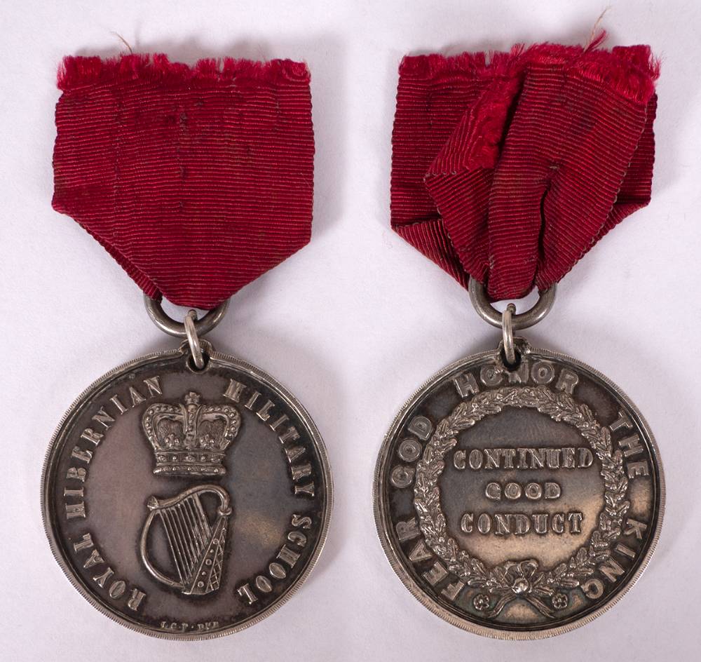 Circa 1910 Royal Hibernian Military School Dublin medals (2). at Whyte's Auctions