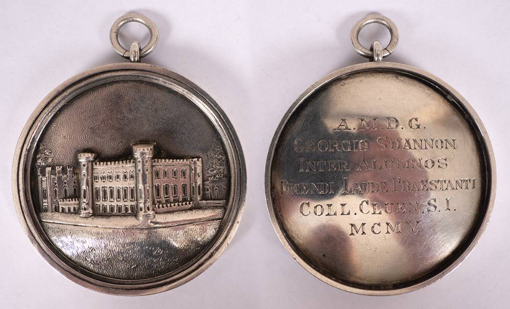 1884 and 1905 Jesuit schools silver medals at Whyte's Auctions