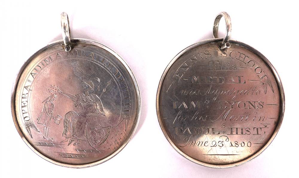 1800-1883 school medals from Limerick and Ennis (3) at Whyte's Auctions