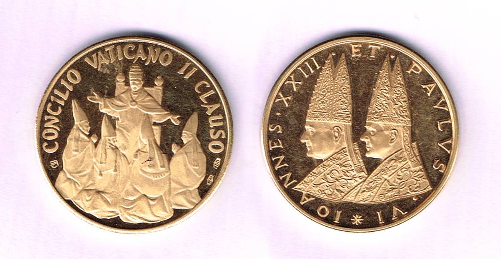 1962-1965, Second Vatican Council gold medal. at Whyte's Auctions