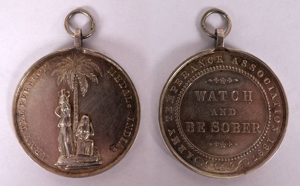 19th to early 20th century Temperance medals. (9) at Whyte's Auctions