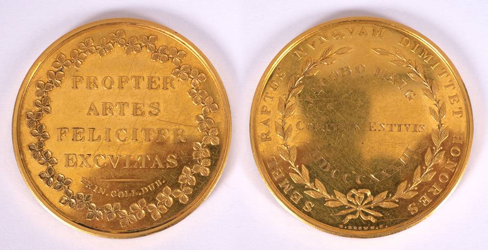 1833. Trinity College gold medal at Whyte's Auctions