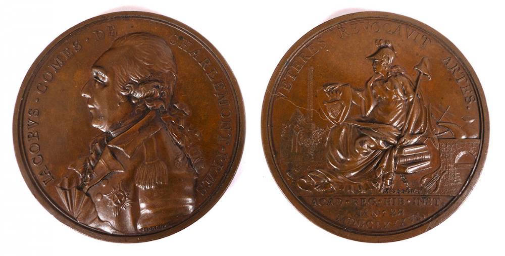 1786 Royal Irish Academy medal. at Whyte's Auctions