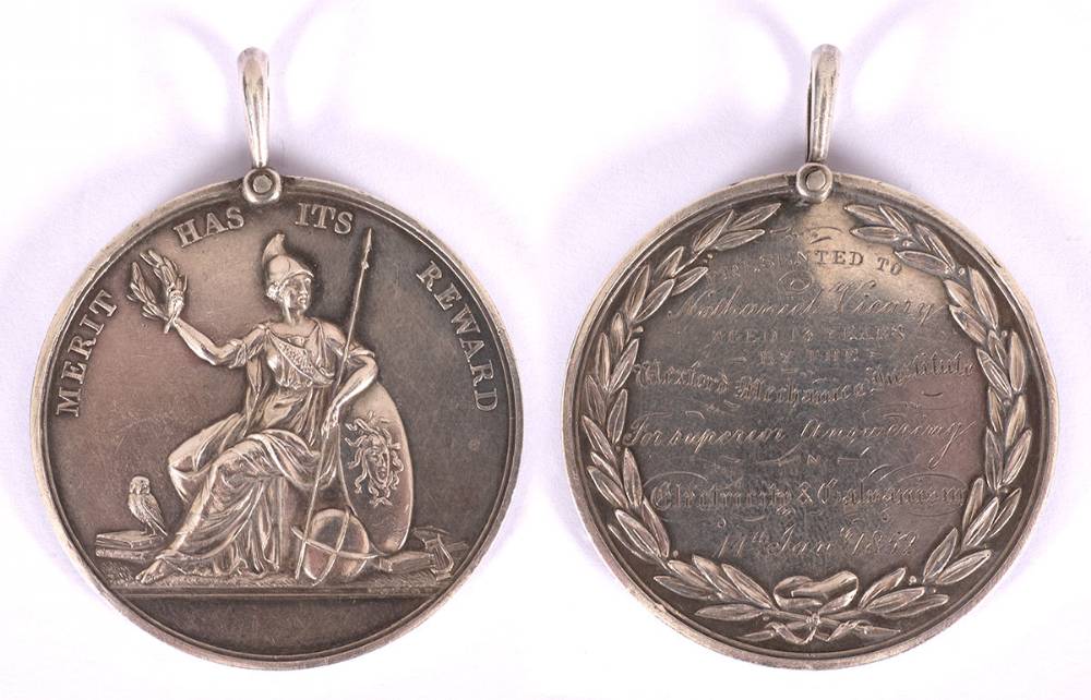 1852-1886 Irish silver medals for engineering. at Whyte's Auctions