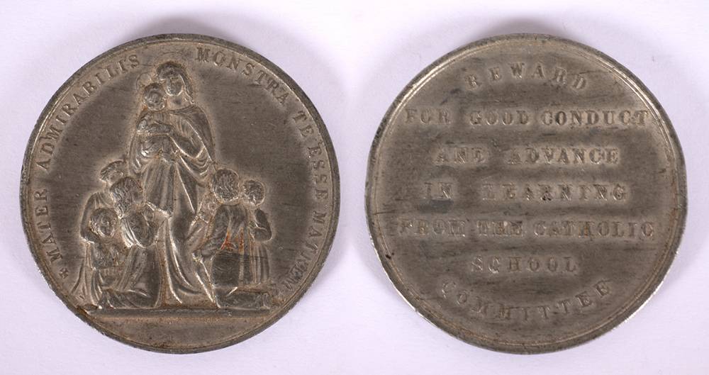 1873 Blackrock College silver medal and another. (2) at Whyte's Auctions
