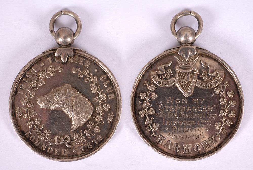 1933. Royal Veterinary College of Ireland and Irish Terrier Club medals and another. (3) at Whyte's Auctions