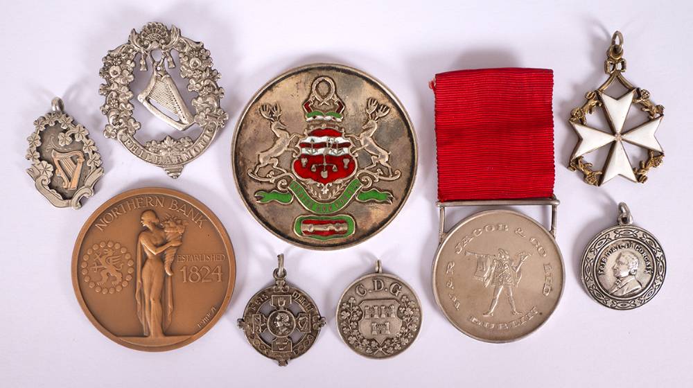 Mixed lot of mainly Irish medals (8). at Whyte's Auctions
