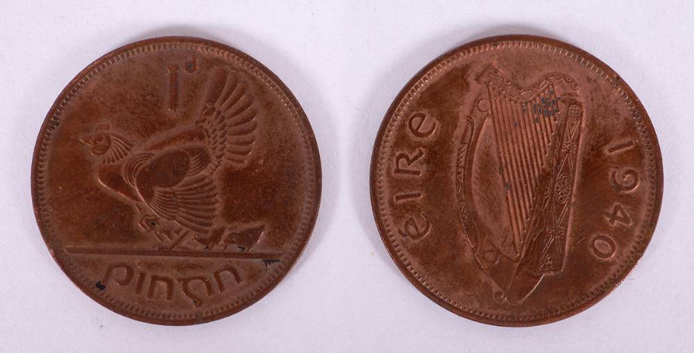 Penny 1940, key date and a range of high grade copper and silver. at Whyte's Auctions