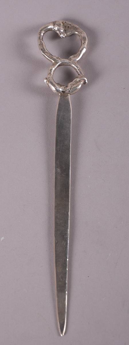 IRISH SILVER LETTER OPENER by Pdraig  Mathna (1925-2019) at Whyte's Auctions