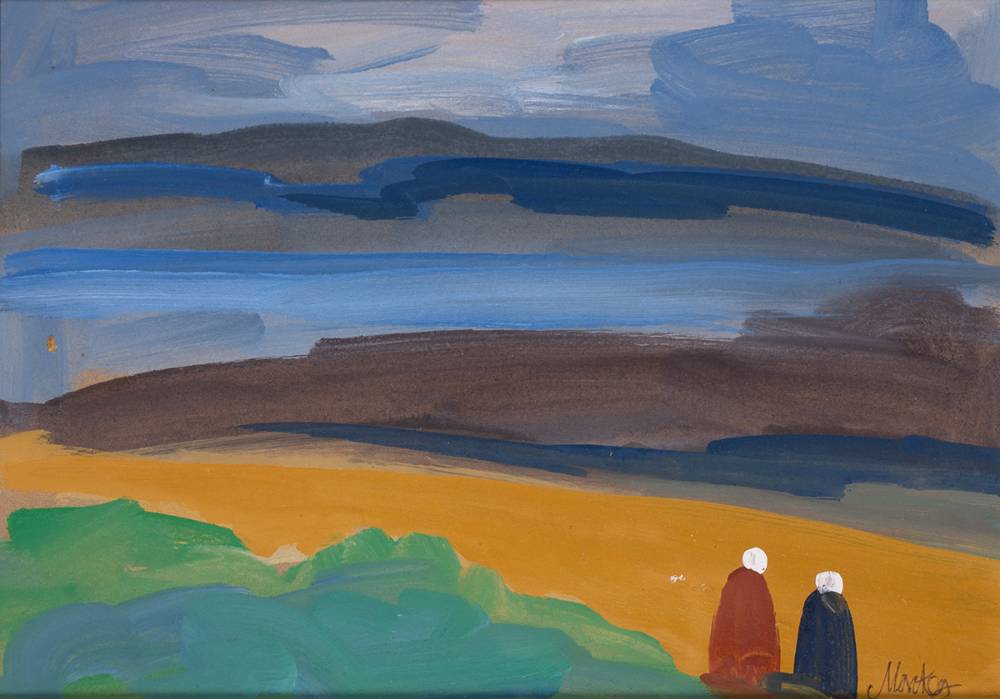 FIGURES IN A LANDSCAPE by Markey Robinson sold for 1,000 at Whyte's Auctions