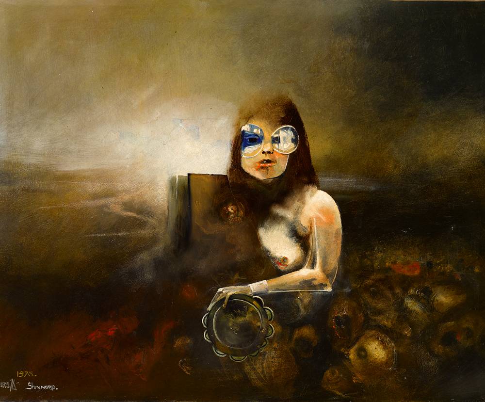 A WOMAN WATCHING, 1976 by John Shinnors (b.1950) at Whyte's Auctions