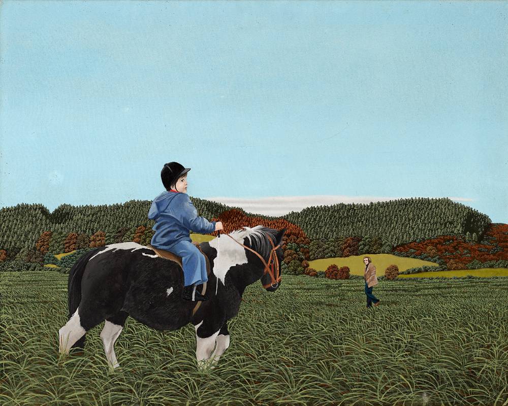 HORSE AND RIDER, 1976 by Martin Gale RHA (b.1949) at Whyte's Auctions