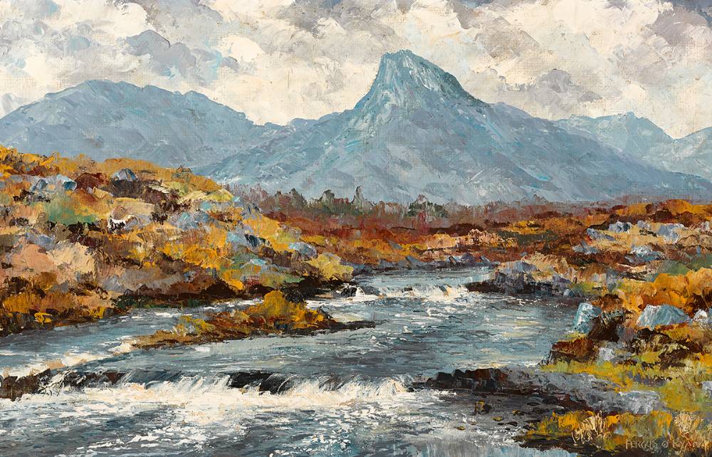 BALLYNAHINCH RIVER, CONNEMARA by Fergus O'Ryan RHA (1911-1989) at Whyte's Auctions