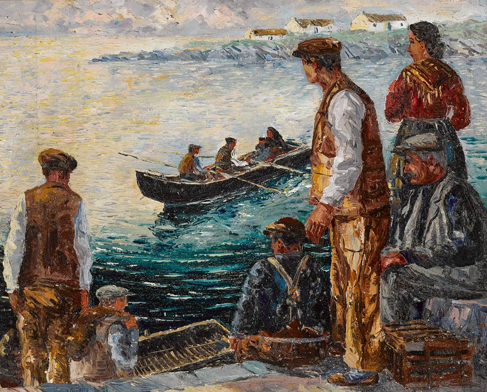 CONNEMARA FISHERMEN by Fergus O'Ryan RHA (1911-1989) at Whyte's Auctions