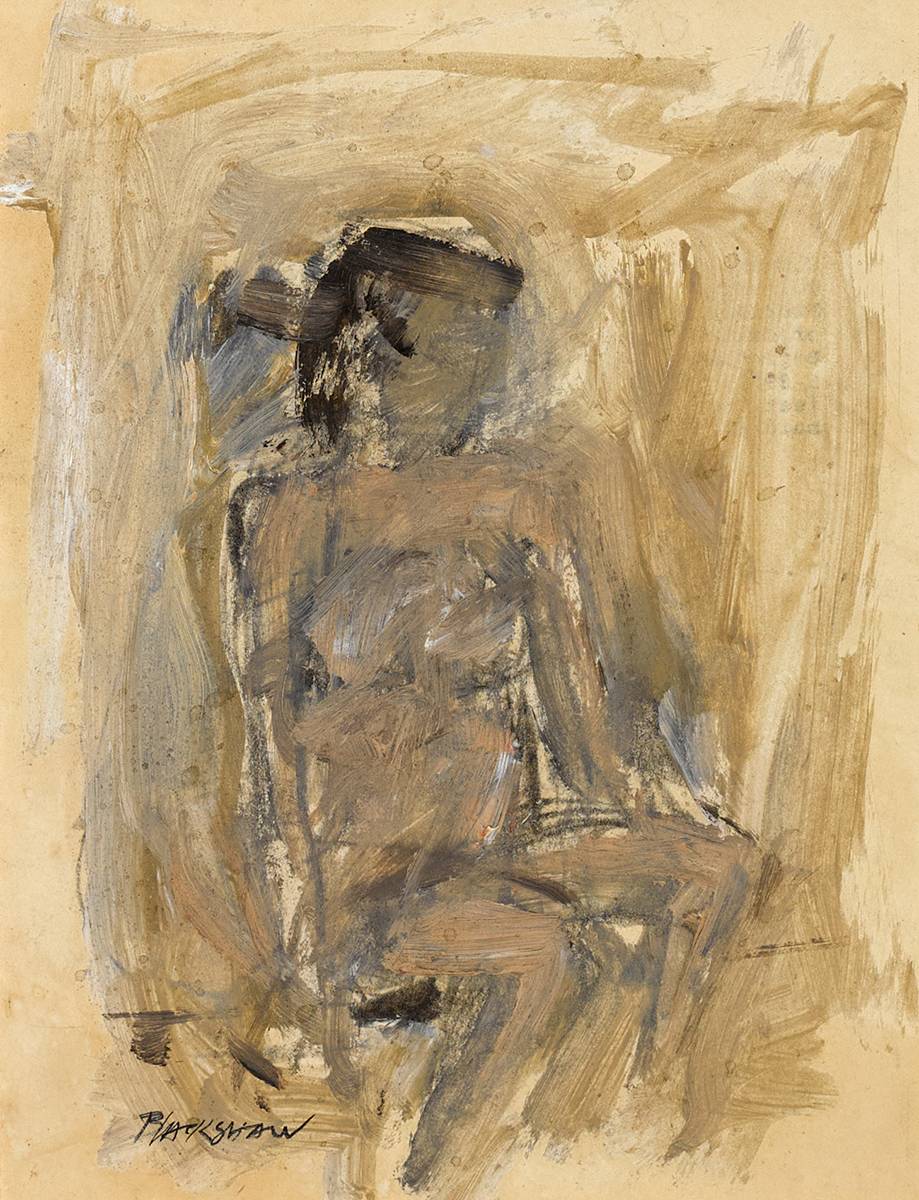 SEATED NUDE by Basil Blackshaw HRHA RUA (1932-2016) at Whyte's Auctions